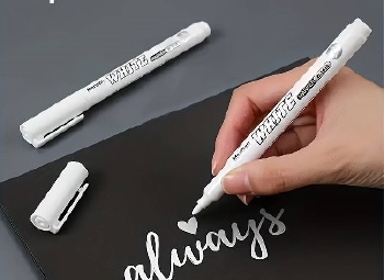 Witte permanent Markeerstift voor stof