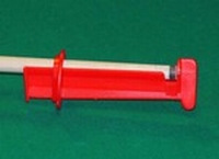 Lijmklem (plastic) rood